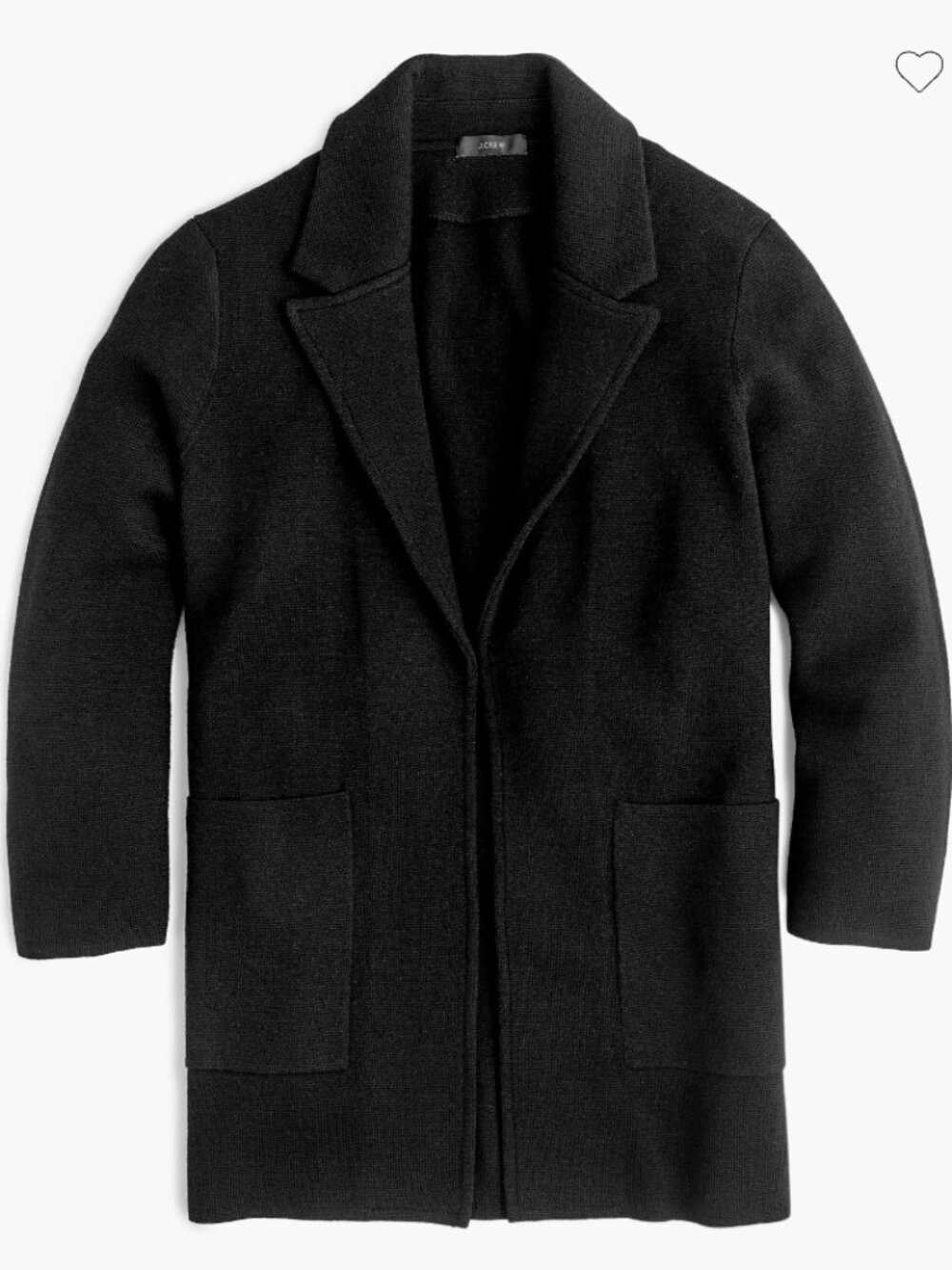 J. Crew Open-front sweater-blazer